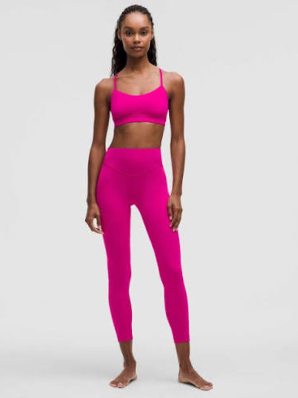 Lululemon Wunder Under SmoothCover High-Rise Tight Raspberry Coulis 25" Size 8